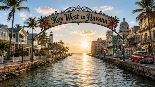 90 miles bridge from Key West to Cuba